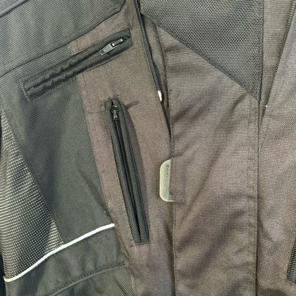 FRANK THOMAS BIKER JACKET BLACK MOTOCYCLE COAT MADE IN ENGLAND MEN SIZE LARGE - Picture 16 of 17